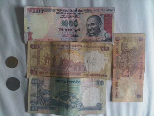 Indian money notes